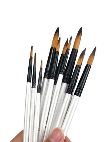 Set de 3 pinceaux ronds N° 2-4-6