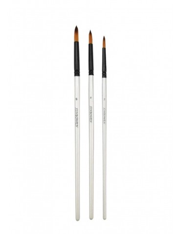 Set de 3 pinceaux Ronds de...