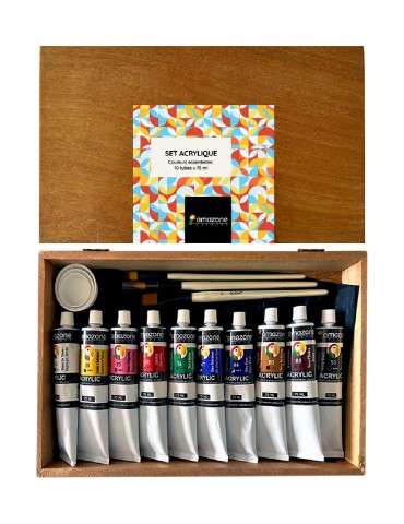 Coffret Acrylique Couleurs...